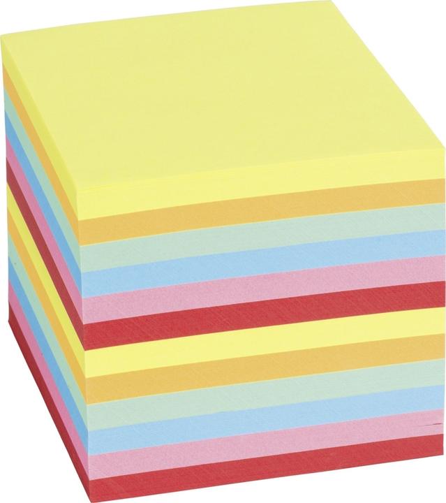 Produktbild Folia Notizklotz 9x9x9cm geleimt, farbig (9 x 9 cm)