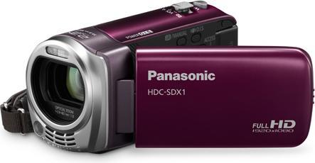 Actual product image Panasonic HDC-SDX1, Full-HD Flash Camcorder, Purple