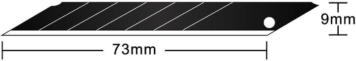 Actual product image Hansa 10 cutter knife blades black 9 mm (Replacement blade)