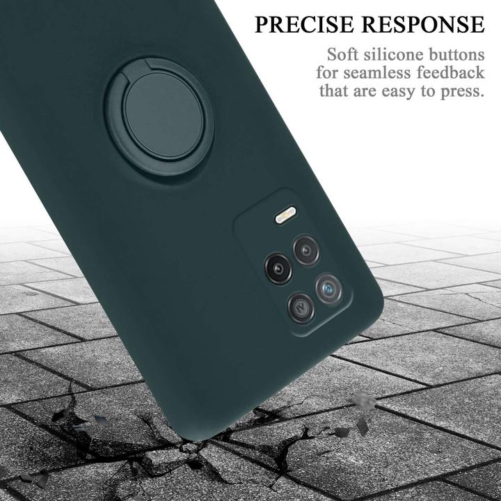 Produktbild Cadorabo TPU Liquid Ring Silicone Case Hülle für Realme 8 5G / V13 / Q3 / Q3i / Narzo 30 5G (Realme V13, Realme Narzo 30 5G, Realme Q3i 5G)