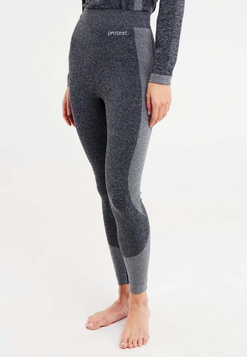 Actual product image Protest Women's thermal leggings PRTNORIS Elastic fabric Dark Grey Melee XS/S (S)