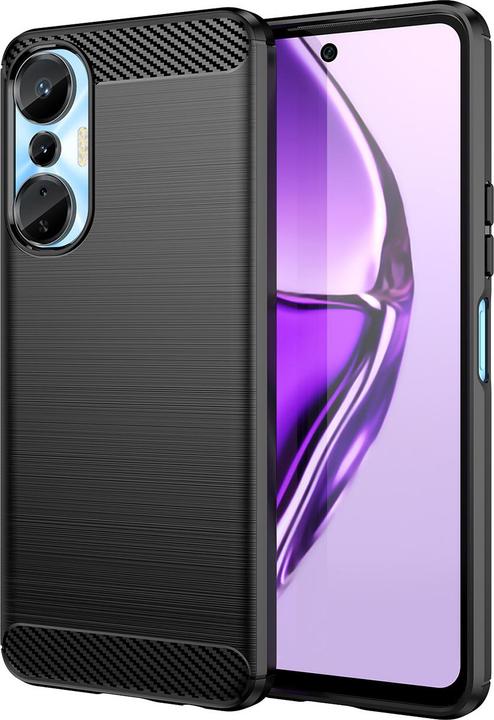 Actual product image Hurtel Carbon Case case for Infinix Hot 20S flexible silicone carbon cover black (Infinix Hot 20)