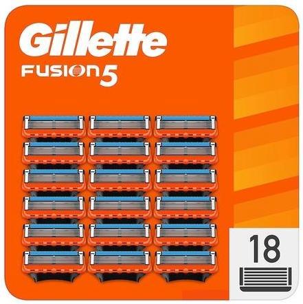 Actual product image Gillette Fusion5 system blades replacement blades 18s (18 x)
