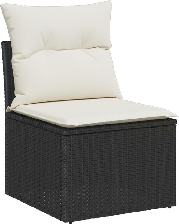 Immagine prodotto VidaXL Set di divani da giardino da 6 pezzi con cuscini in poly rattan nero
