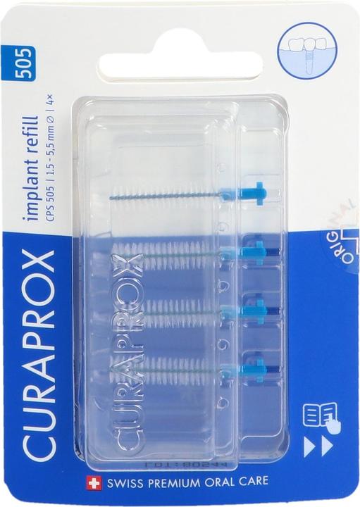 Curaprox CPS 505 Implant refill 4x blau (4 x, 4 mm)