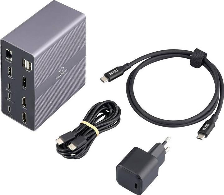 Image du produit Renkforce Station d'accueil USB-C® RF-DKS-910 Convient pour la marque Stations d'accueil : U (USB-C)