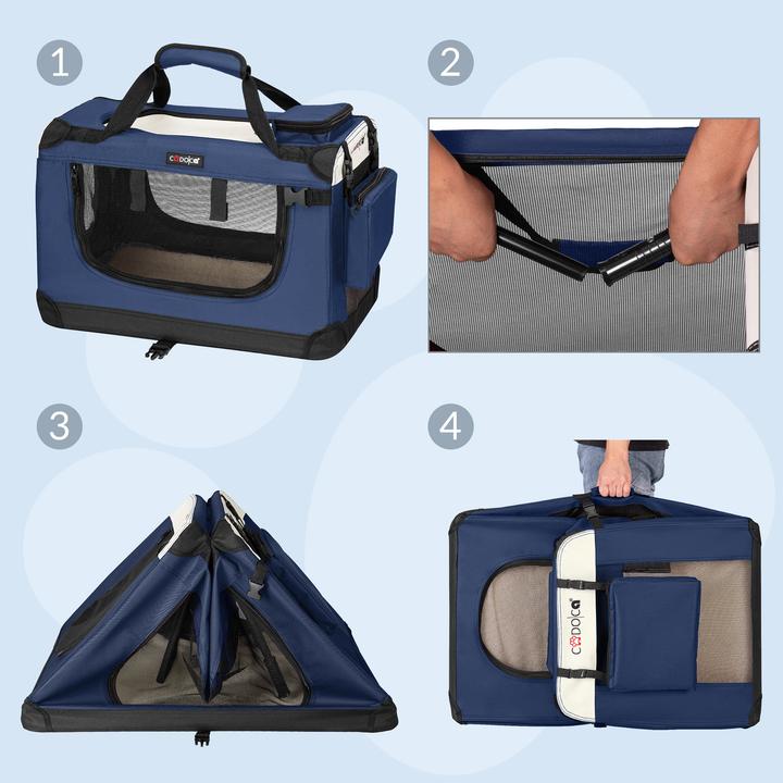 Immagine prodotto Cadoca Trasportino per Animali S/M/L/XL/XXL (Cane, Pieghevole, Lavabile)