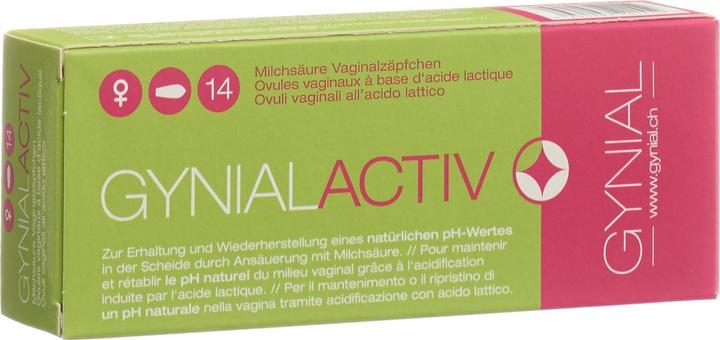 GynialActiv Milchsäure Vaginalzäpfchen. (Vaginalzäpfchen)