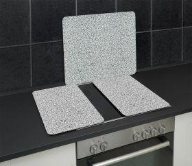 Produktbild Wenko Glasabdeckplatte Universal Mod. Granit, 2er Set für alle Herdarten