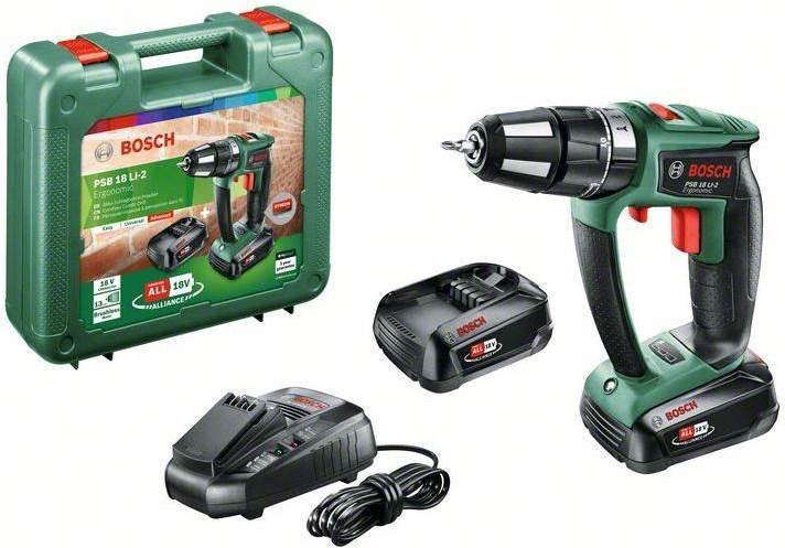 Actual product image Bosch Home & Garden PSB 18 LI-2 Ergonomic (Rechargeable battery operated)