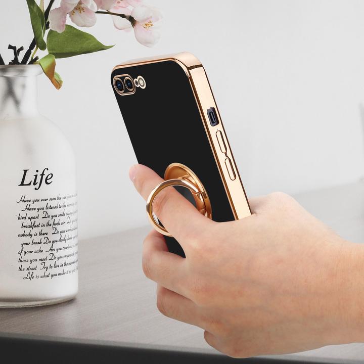 Actual product image Cadorabo Case for Apple iPhone 7 PLUS / 7S PLUS / 8 PLUS in TPU with camera protection and ring LM089 Style (Apple iPhone 7 Plus, Apple iPhone 7s Plus)