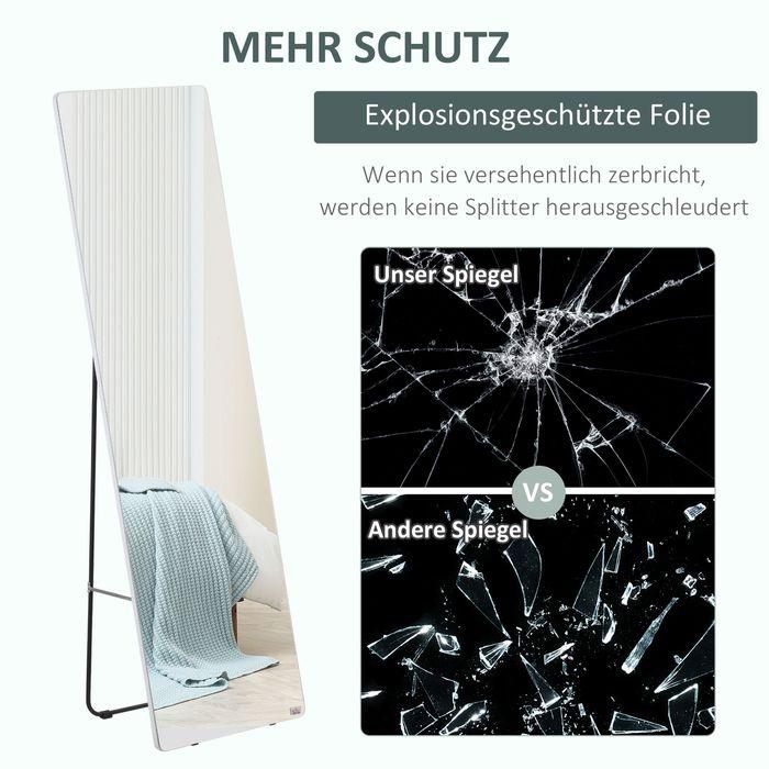 Produktbild Swisshandel24 Standspiegel, Ganzkörperspiegel mit Ständer, 45 x 160 cm Wandspiegel, Garderobenspiegel, Ankleidespi (37 x 158.5 cm)