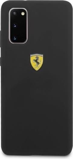 Actual product image Ferrari On Track Liquid Silicone Case Shield for G980F Samsung Galaxy S20 - black (Samsung Galaxy S20)