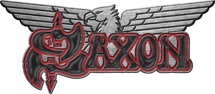 Saxon Logo & Adler Abzeichen Emaille