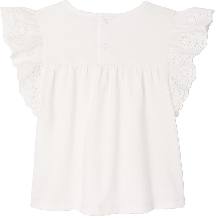 Vertbaudet Baby T-Shirt mit Lochstickereien an den Ärmeln