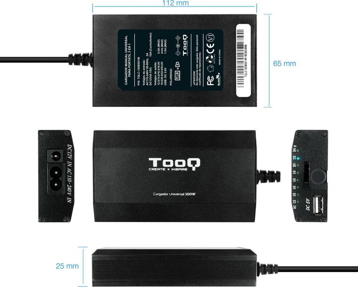 Produktbild Tooq Technology TQLC-100BS01M (100 W)