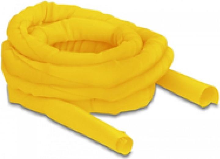 Actual product image Delock Cable conduit self-closing 5 m x 25 mm Yellow (Cable conduit, 500 cm)