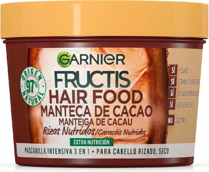 Produktbild Garnier Fructis Hair Food Cocoa Butter Nourishing Curls Mask (390 ml)