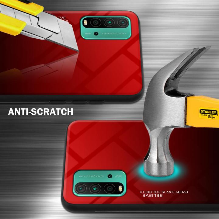 Productafbeelding Cadorabo TPU 2 Kleuren Glazen Hoesje (Xiaomi Poco M3, Xiaomi Redmi 9T)