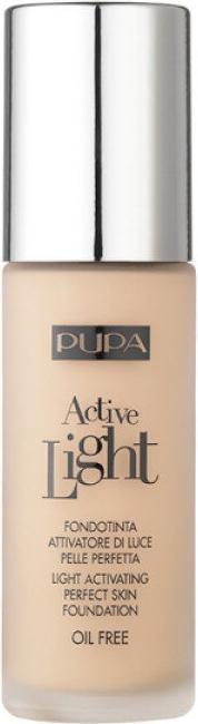 Actual product image Pupa Milano PUPA Active Light Perfect Skin Foundation SPF10 beztłuszczowy podkład do twarzy 011 30ml (011 Light Beige)