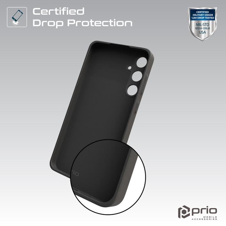 Actual product image prio Liquid Silicone Case for Samsung S24 black (Samsung Galaxy S24)