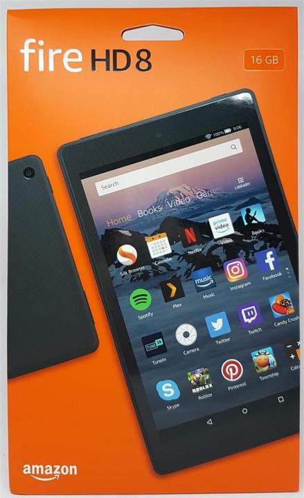 Actual product image Amazon Fire HD 8 Tablet with Alexa, 20.32cm (8 inch) HD Display, 16 GB, Black, with... (8", 16 GB, Black)
