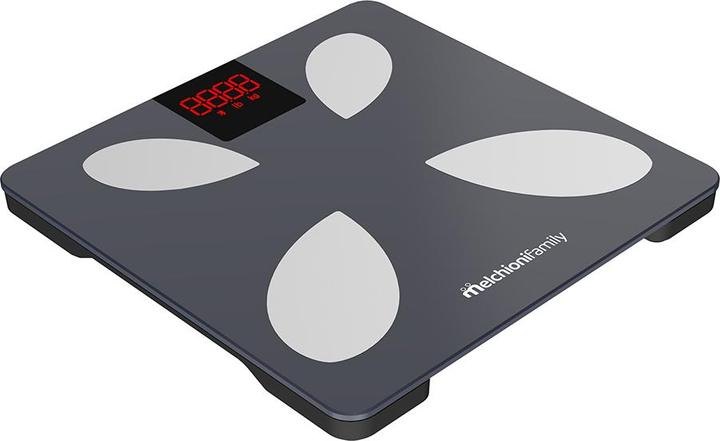 Melchioni PIUMA Personenwaage smart mit farbigem LCD-Display, drahtloser Verbindung, Kapazität 180 kg (180 kg)