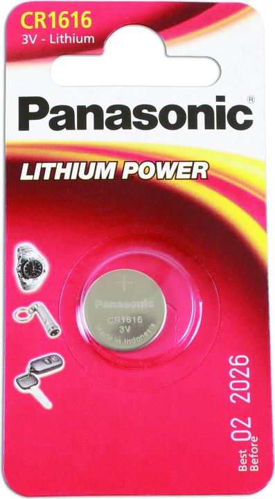 Actual product image Panasonic Lithium Power CR1616 (1 pcs., CR1616, 55 mAh)