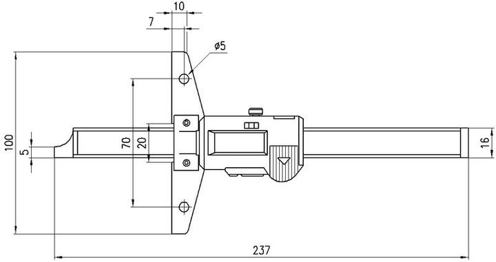 Produktbild Mitutoyo Tiefenmessschieber (15 cm)