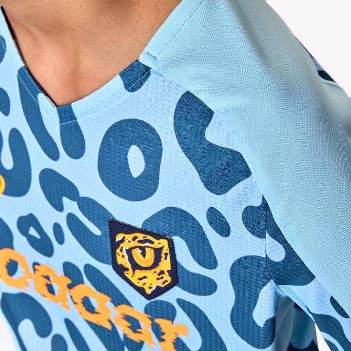 Produktbild Kipsta Mädchen Fussball Trikot - Viralto Leopard blau (6, 7, 8)