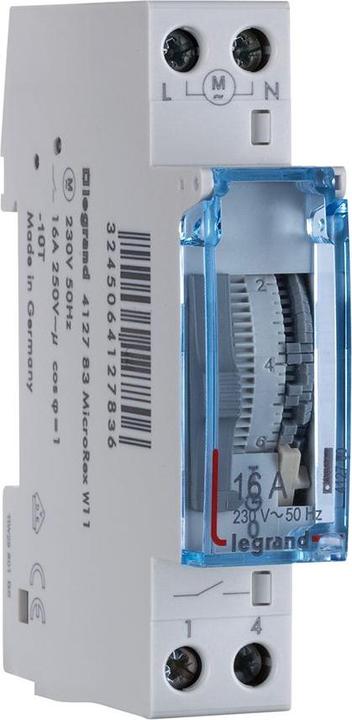Legrand LEG 412783 MicroRex W11 230V 50Hz Wochenschaltuhr,syn.