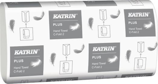 Produktbild Katrin Håndklaedepapir 344387 plus, c-fold, karton a 24 x 100 ark