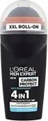 Actual product image L'Oréal Paris L'Oreal - Men Expert Carbon Protect 4W1 Anti-Perspirant Xxl Roll-On 50Ml (Roll-on, 50 ml)