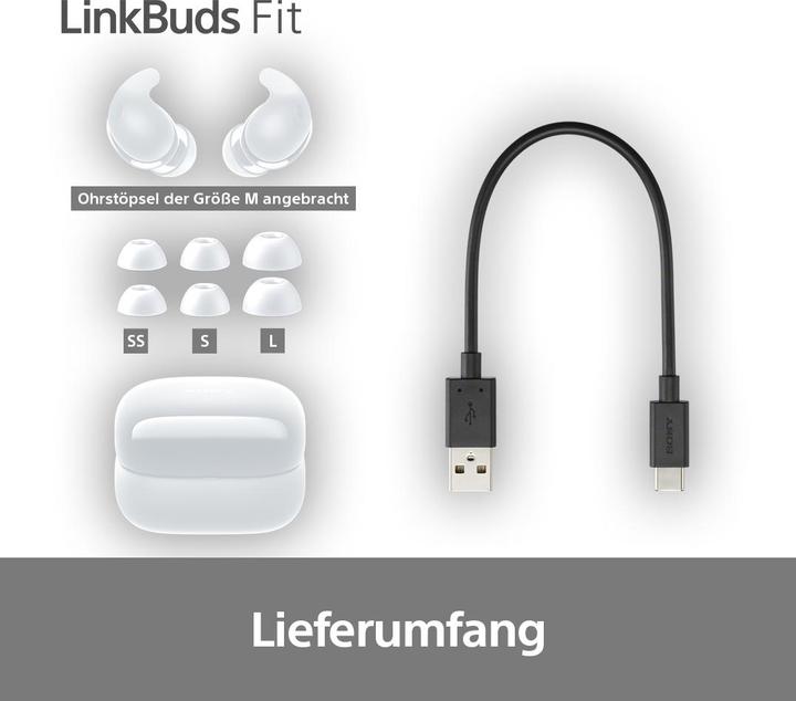 Actual product image Sony LinkBuds Fit (NC, 5.50 h, Wireless)
