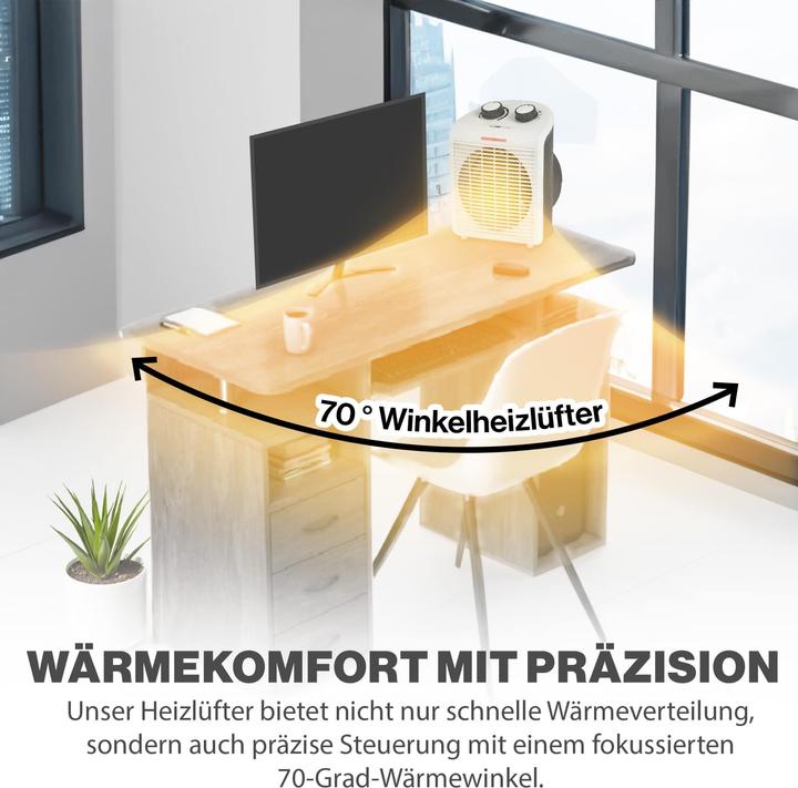 Produktbild Clatronic HL3761WH Elektrische Raumheizung Indoor Elektrischer Raumheizlüfter (2000 W)