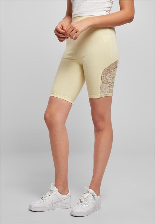 Actual product image Urban Classics Ladies High Waist Lace Inset Cycle Shorts - 16956 (4XL)