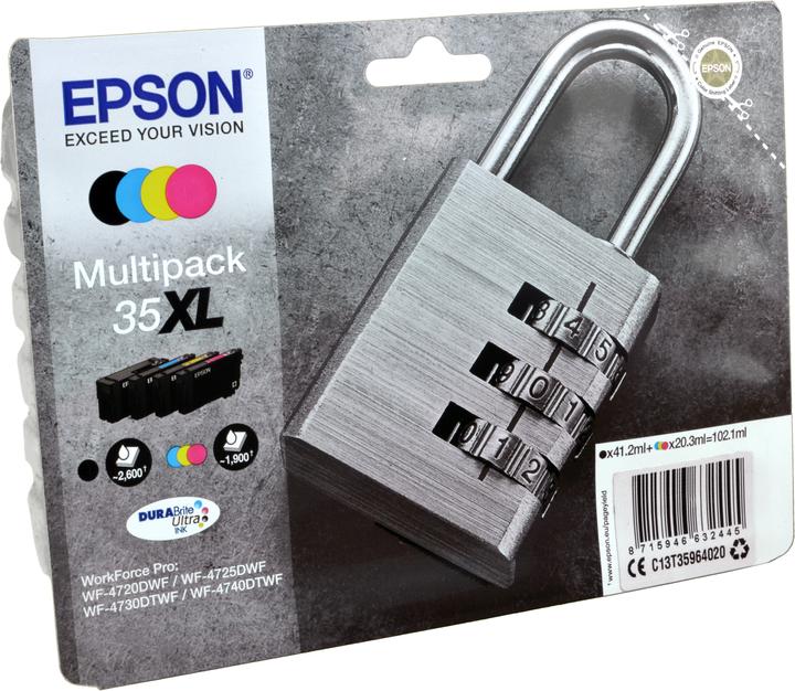 Produktbild Epson 35XL DuraBrite Ultra Multipack (M, BK, C, Y)