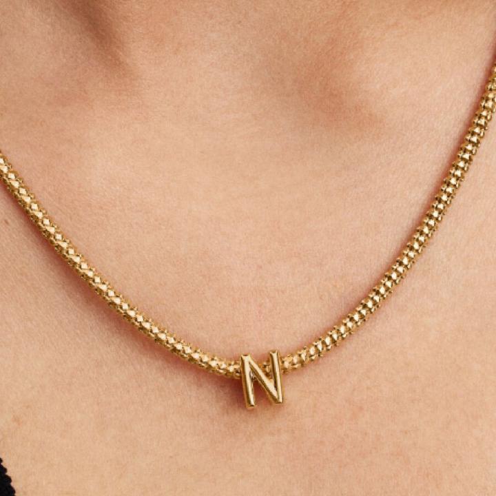 Image du produit Pandora Alphabet-Mini-Charm: Ihre Persönliche Botschaft (Métal, Plaqué or)