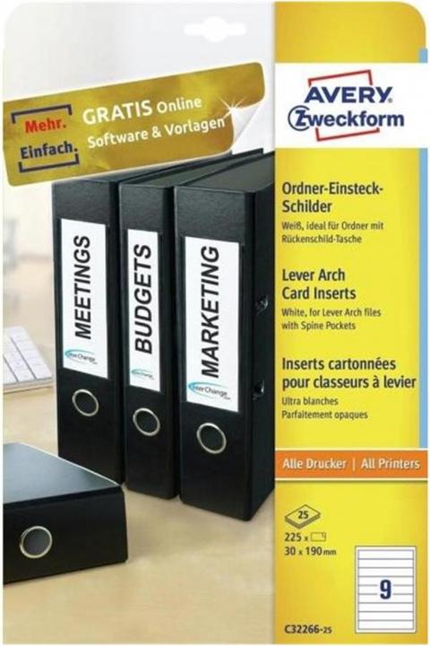 Produktbild Avery ZWECKFORM - Ordner-Einsteckschilder