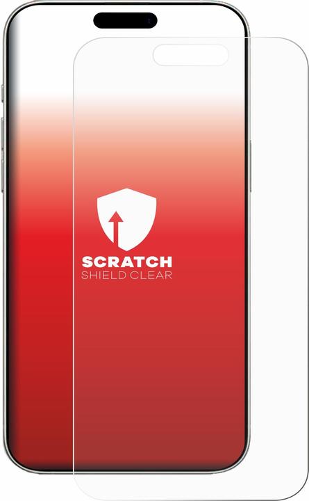 Actual product image upscreen Screen protector Screen protector film Clear Transparent (1 Piece, Apple iPhone 16)