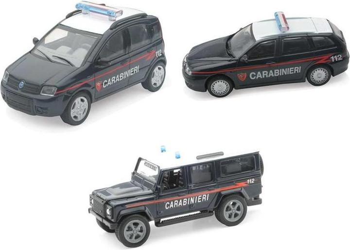 Immagine prodotto New Ray Auto Carabinieri 3 Ass Scala 1:43 (1 modello assortito casualmente)