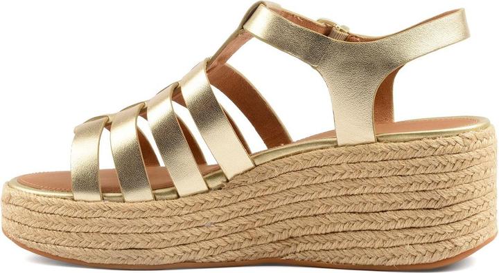 Actual product image Fitflop Platfforms Espadr. Leather Fisherman Wedge Sandals (39)