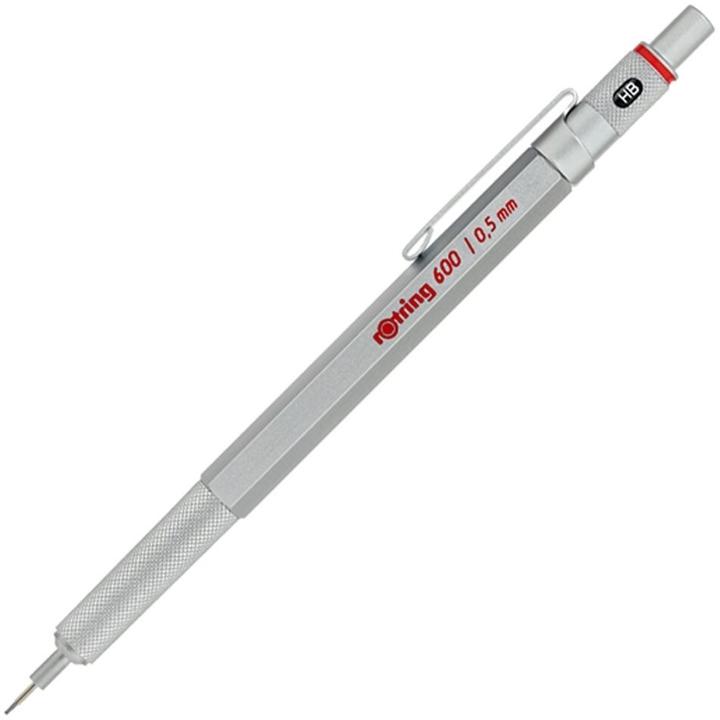 Produktbild Rotring Automatikbleistift 600 0,5 Silber - 1904445 (0.50 mm, HB, 1 x)