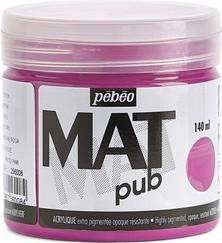 Pebeo Acrylic Mat Pub (Tyrian Pink, 140 ml)