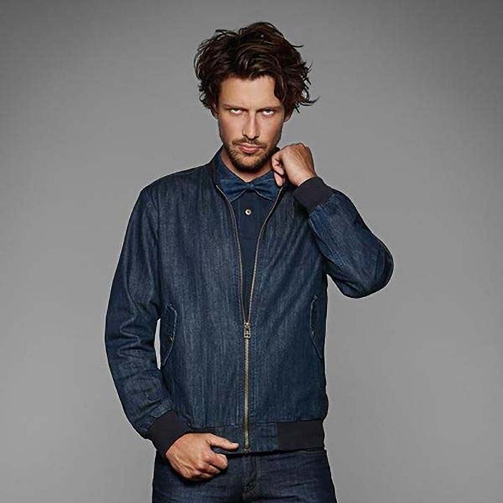 Actual product image B&C Denim Supremacy Denim Bomber Jacket Jacket (XL)