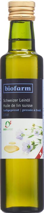 Image du produit Biofarm huile de lin bourgeon CH bio Suisse (250 ml)