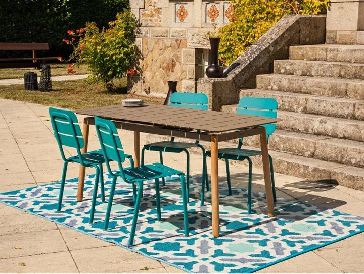 Produktbild Ezeis ALICANTE Esszimmergarnitur 4p 1 Set (1 Tisch + 4 Stühle) (155 cm)