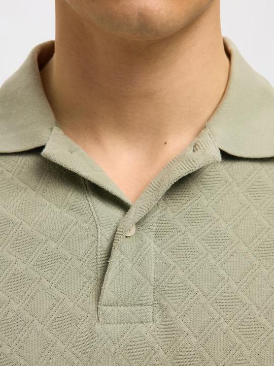 Actual product image Selected Homme Jacquard Polo shirt (S)