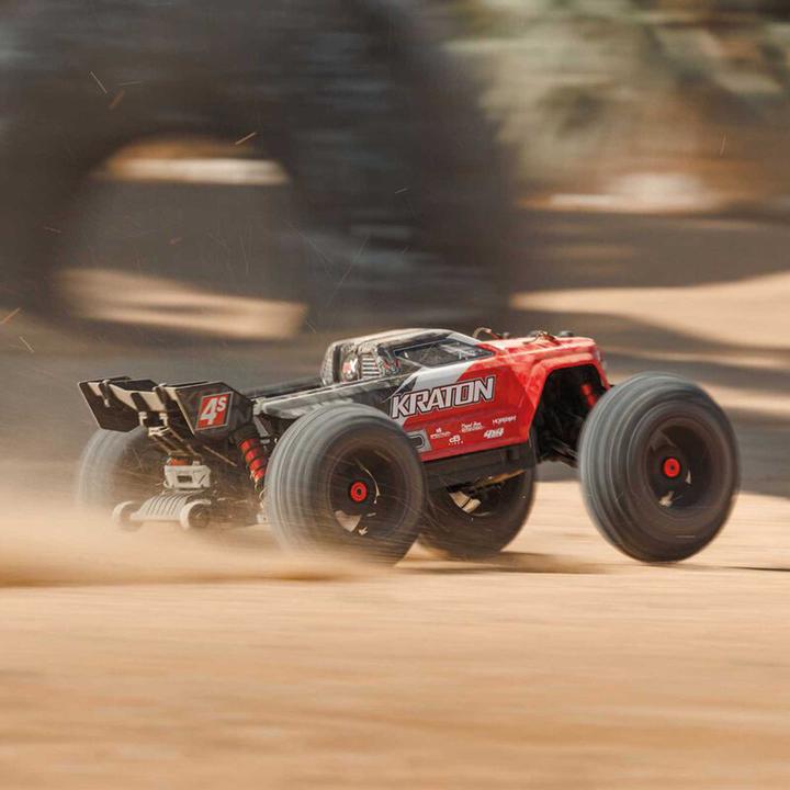 Actual product image Arrma Monster Truck Kraton 4x4 4S V2 BLX Red, ARTR, 1:10 (RTR Ready-to-Run)