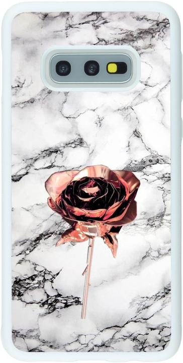 Actual product image PhoneLook Coque Silicone rigide blanc Marble Rose Gold (Samsung Galaxy S10e)